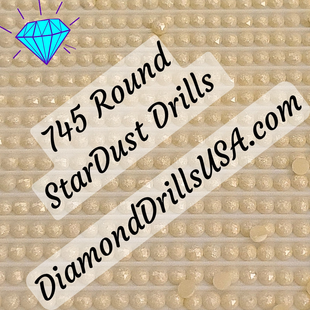 745 StarDust ROUND Pearl Mica Dust 5D Diamond Painting Drills Pixie Fairy DMC 745 Light Pale Yellow