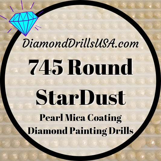745 StarDust ROUND Pearl Mica Dust 5D Diamond Painting Drills Pixie Fairy DMC 745 Light Pale Yellow