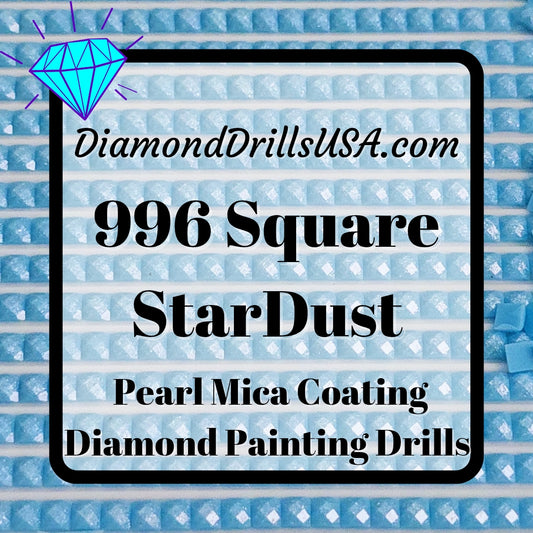 996 StarDust SQUARE Pearl Mica Dust 5D Diamond Painting Drills Pixie Fairy DMC 996 Medium Electric Blue