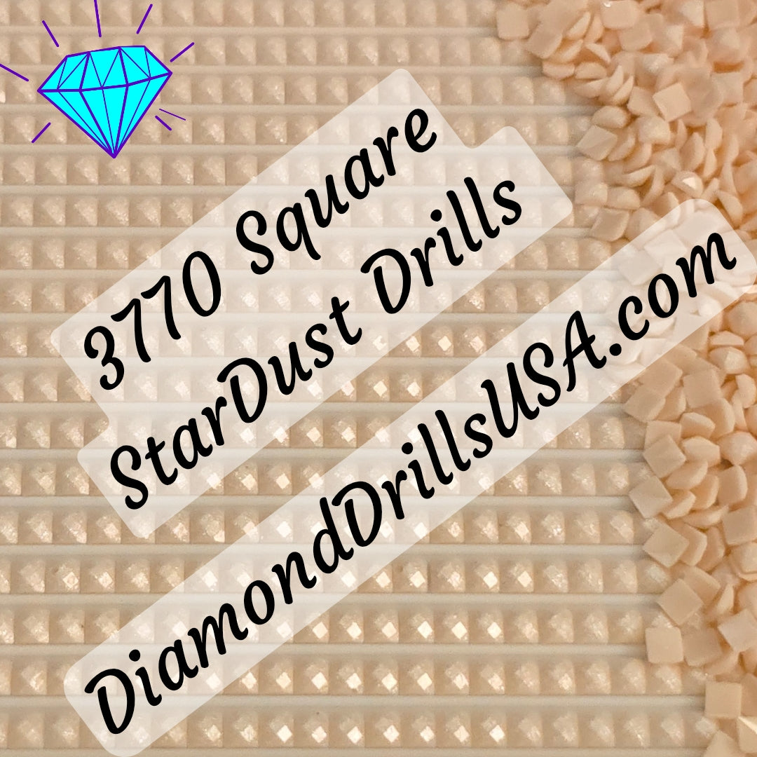 3770 StarDust SQUARE Pearl Mica Dust 5D Diamond Painting Drills Pixie Fairy DMC 3770 Very Light Tawny