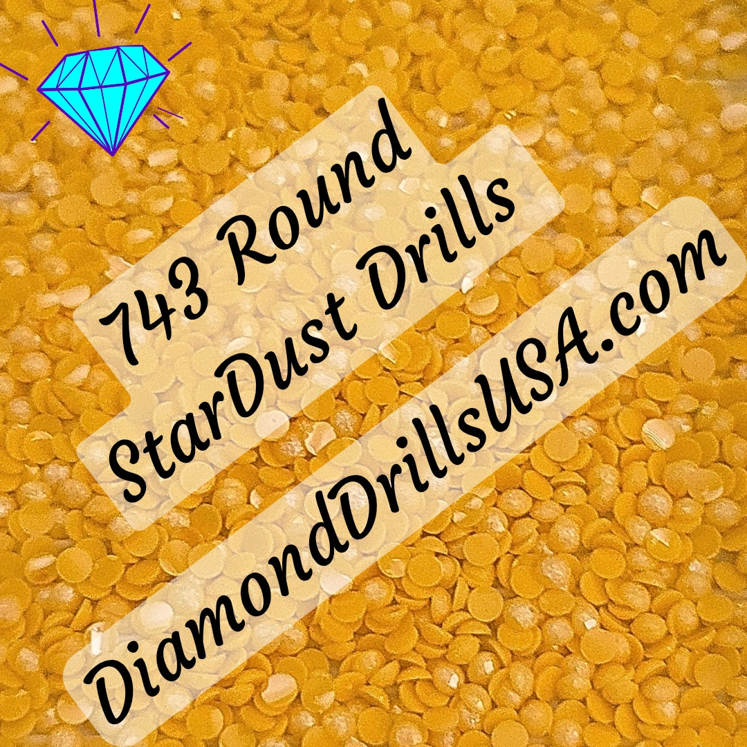 743 StarDust ROUND Pearl Mica Dust 5D Diamond Painting Drills Pixie Fairy DMC 743 Pale Yellow