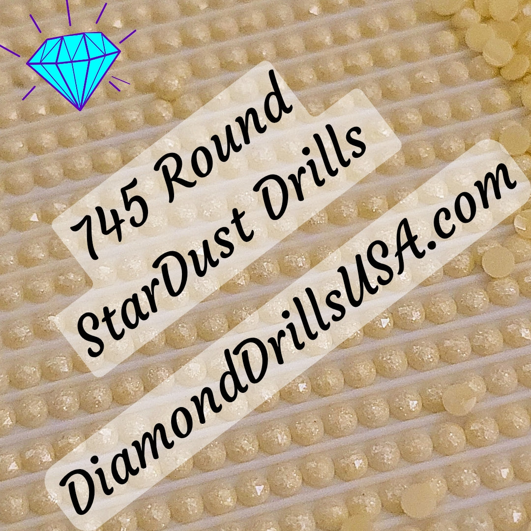 745 StarDust ROUND Pearl Mica Dust 5D Diamond Painting Drills Pixie Fairy DMC 745 Light Pale Yellow