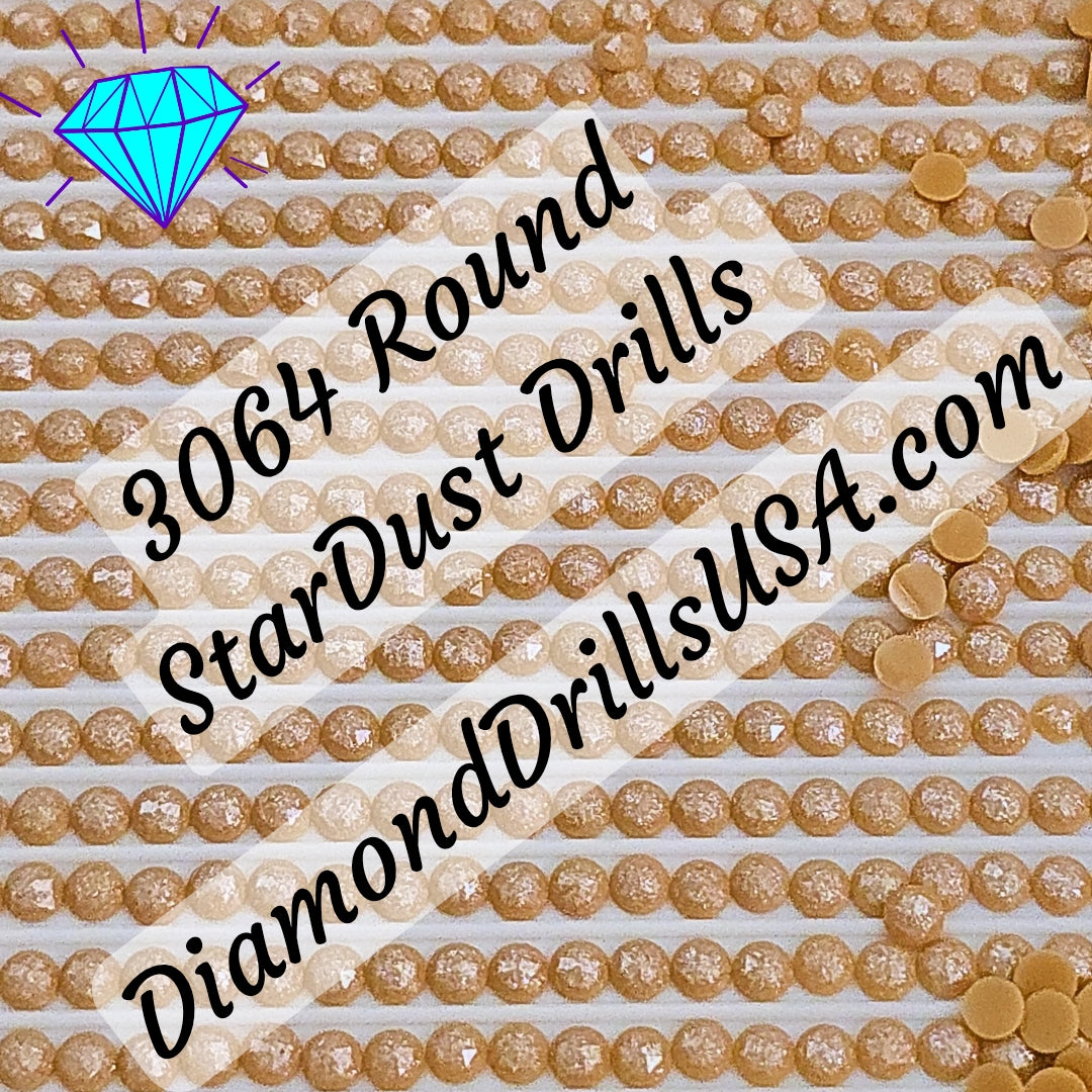 3064 StarDust ROUND Pearl Mica Dust 5D Diamond Painting Drills Pixie Fairy DMC 3064 Desert Sand Brown