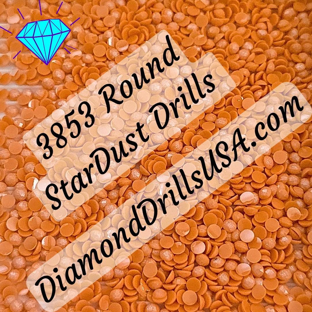 3853 StarDust ROUND Pearl Mica Dust 5D Diamond Painting Drills Pixie Fairy DMC 3853 Dark Autumn Gold