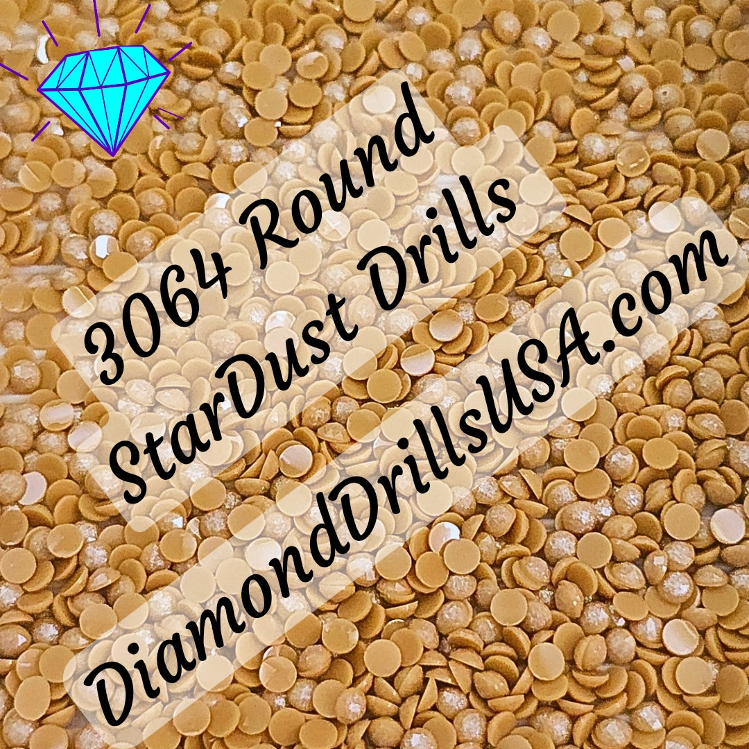 3064 StarDust ROUND Pearl Mica Dust 5D Diamond Painting Drills Pixie Fairy DMC 3064 Desert Sand Brown