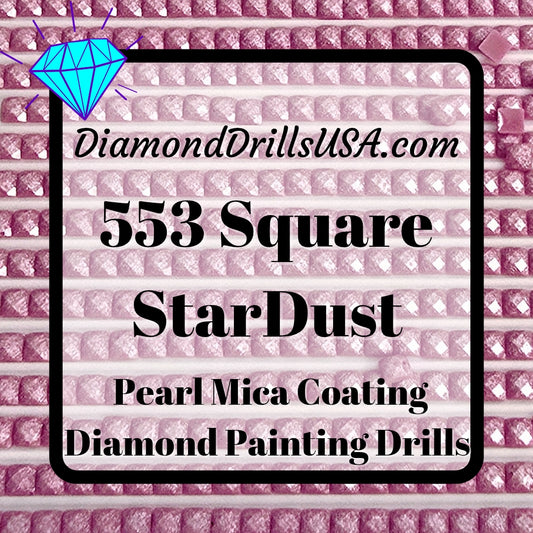 553 StarDust SQUARE Pearl Mica Dust 5D Diamond Painting Drills Pixie Fairy DMC 553 Violet Purple