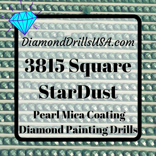 3815 StarDust SQUARE Pearl Mica Dust 5D Diamond Painting Drills Pixie Fairy DMC 3815 Dark Celadon Green
