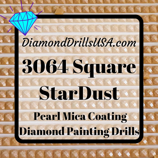 3064 StarDust SQUARE Pearl Mica Dust 5D Diamond Painting Drills Pixie Fairy DMC 3064 Desert Sand Brown
