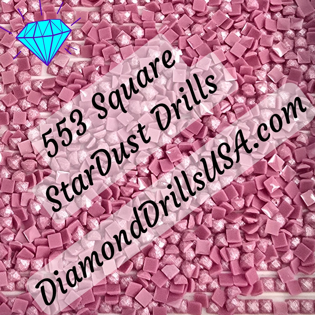 553 StarDust SQUARE Pearl Mica Dust 5D Diamond Painting Drills Pixie Fairy DMC 553 Violet Purple