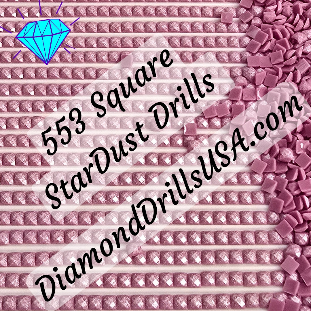 553 StarDust SQUARE Pearl Mica Dust 5D Diamond Painting Drills Pixie Fairy DMC 553 Violet Purple