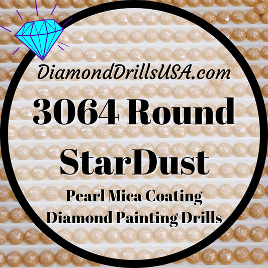 3064 StarDust ROUND Pearl Mica Dust 5D Diamond Painting Drills Pixie Fairy DMC 3064 Desert Sand Brown