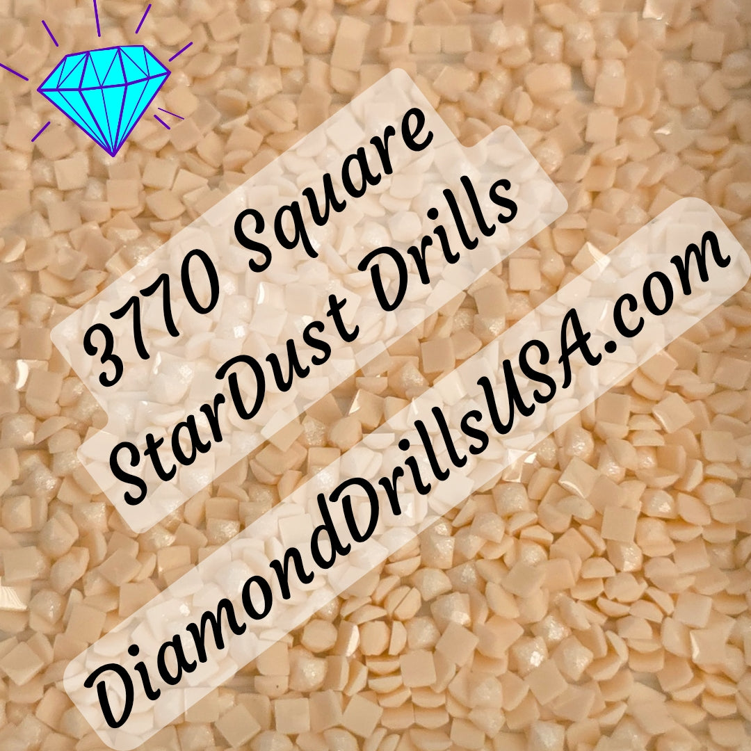 3770 StarDust SQUARE Pearl Mica Dust 5D Diamond Painting Drills Pixie Fairy DMC 3770 Very Light Tawny