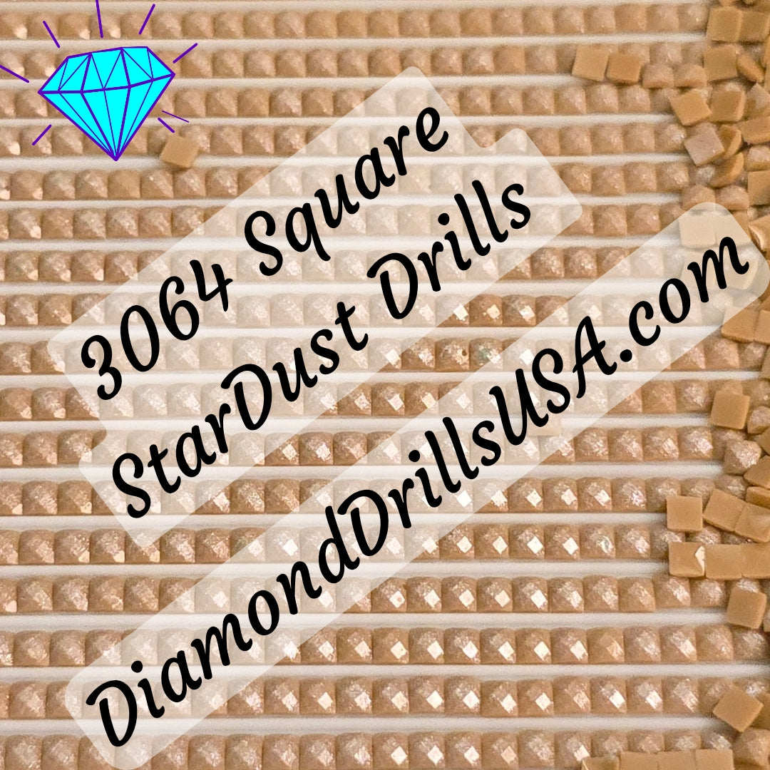 3064 StarDust SQUARE Pearl Mica Dust 5D Diamond Painting Drills Pixie Fairy DMC 3064 Desert Sand Brown