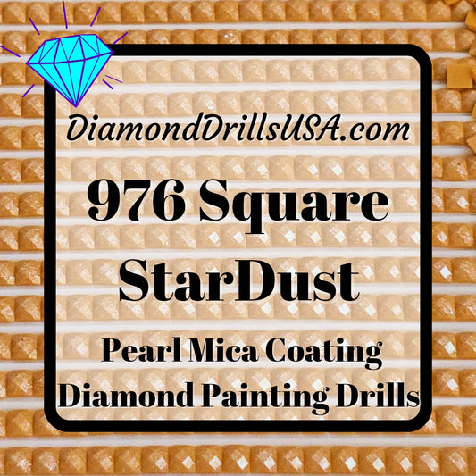 976 StarDust SQUARE Pearl Mica Dust 5D Diamond Painting Drills Pixie Fairy DMC 976 Medium Golden Brown