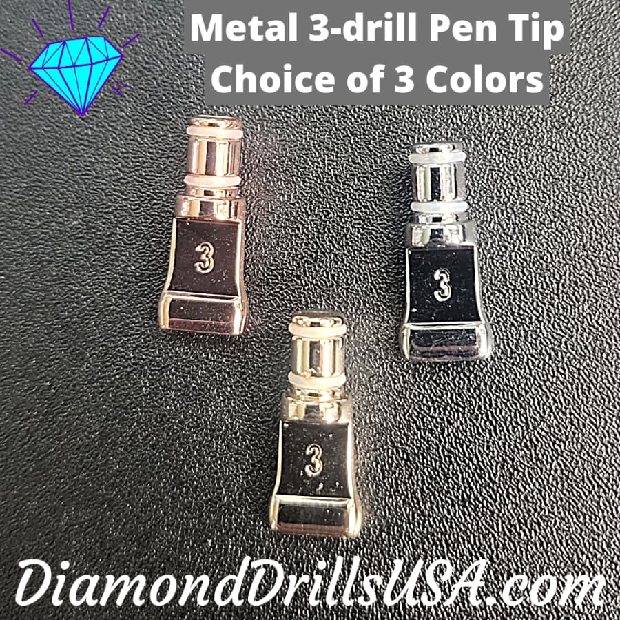 3-drill Metal Pen Replacement Head Diamond Painting Pen Tip