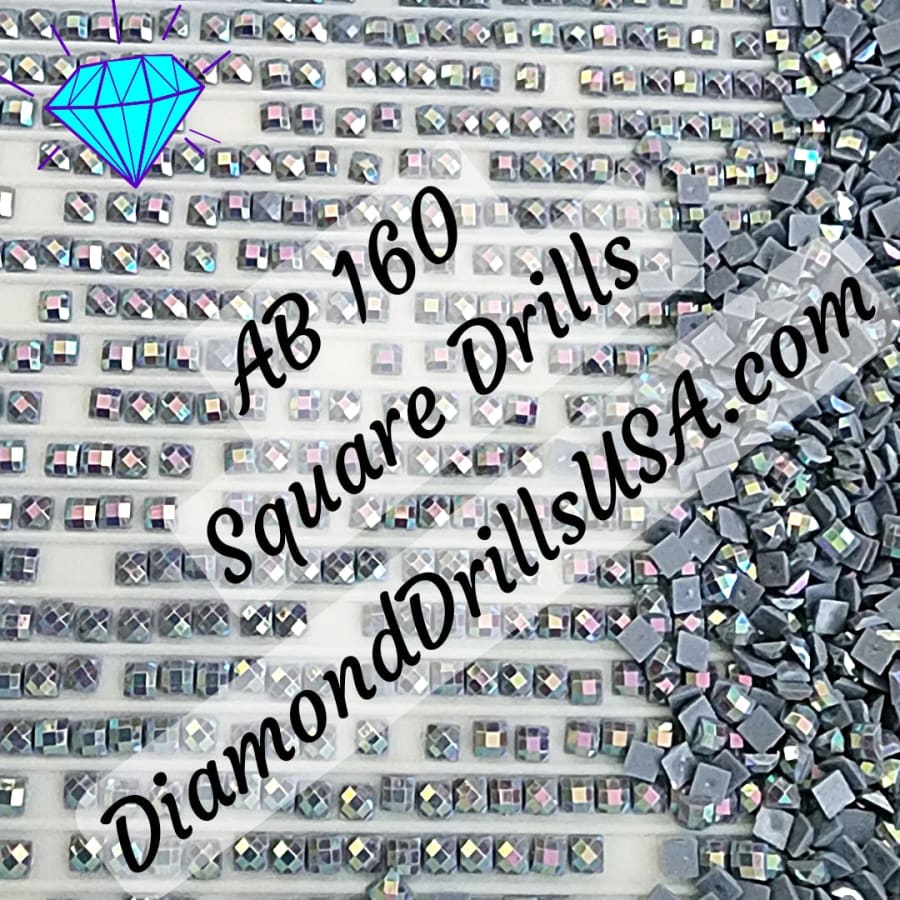AB 160 SQUARE Aurora Borealis 5D Diamond Painting Drills
