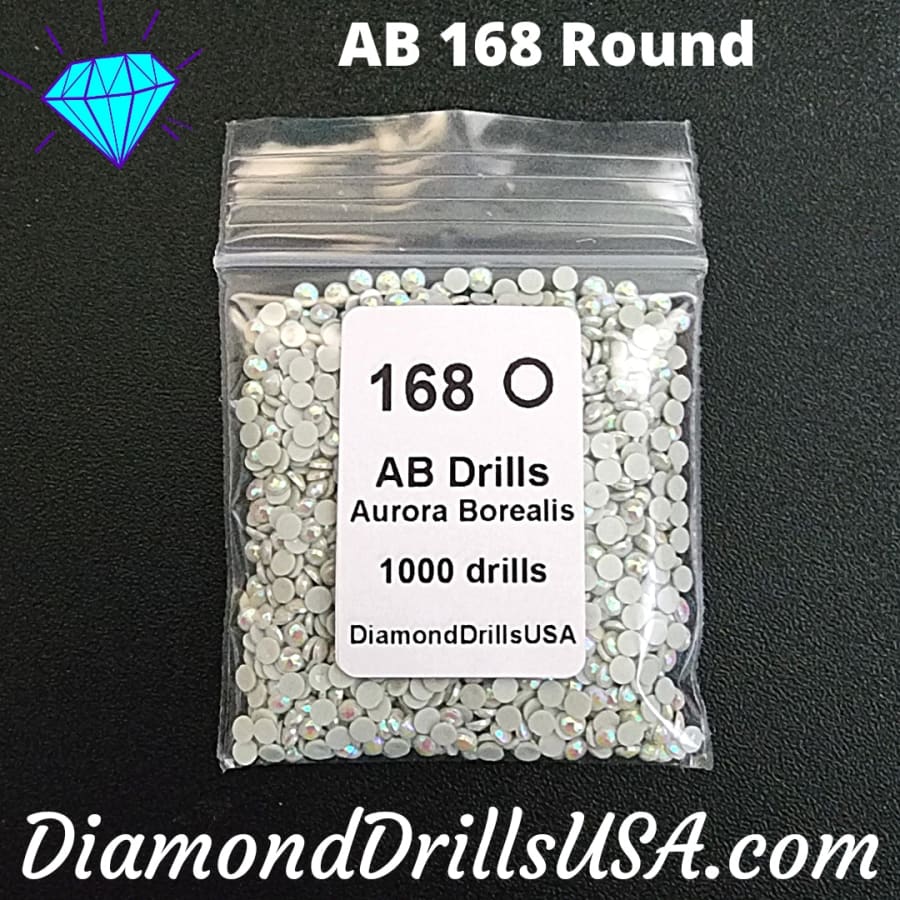 AB 168 ROUND Aurora Borealis 5D Diamond Painting Drills