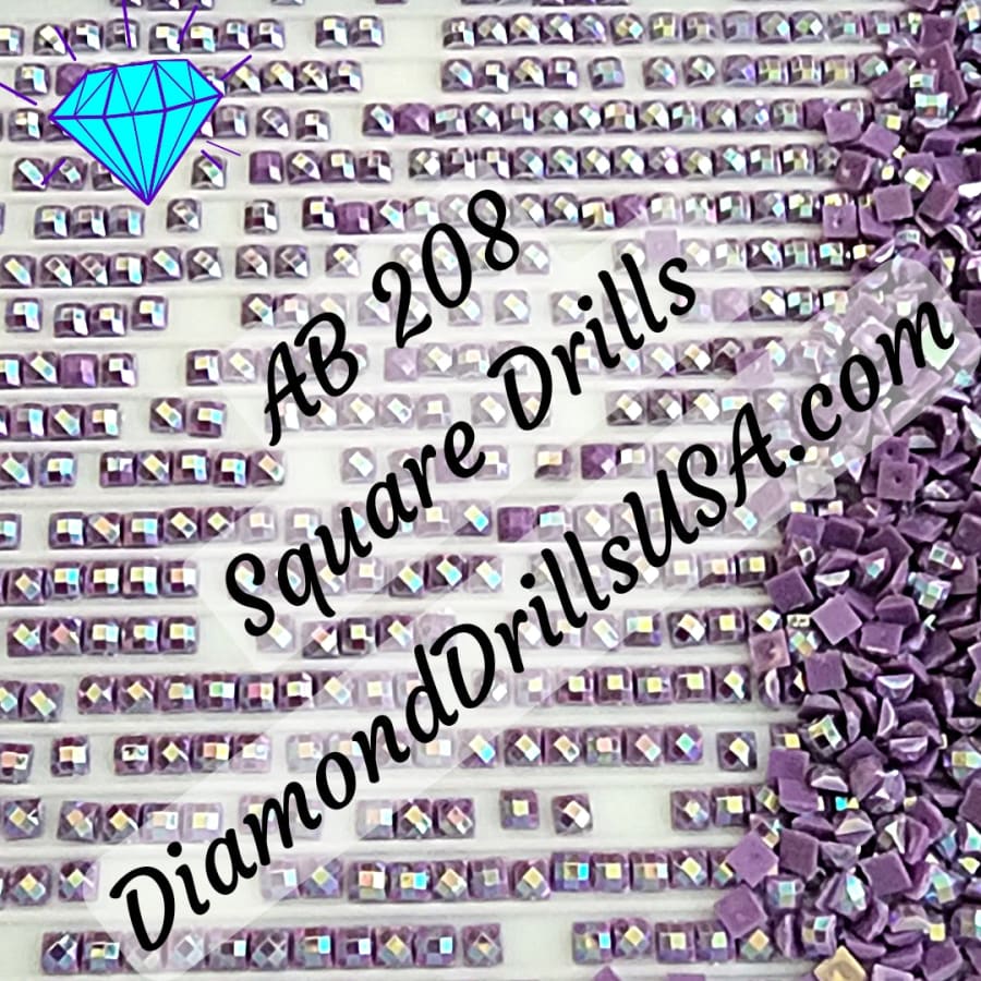 AB 208 SQUARE Aurora Borealis 5D Diamond Painting Drills