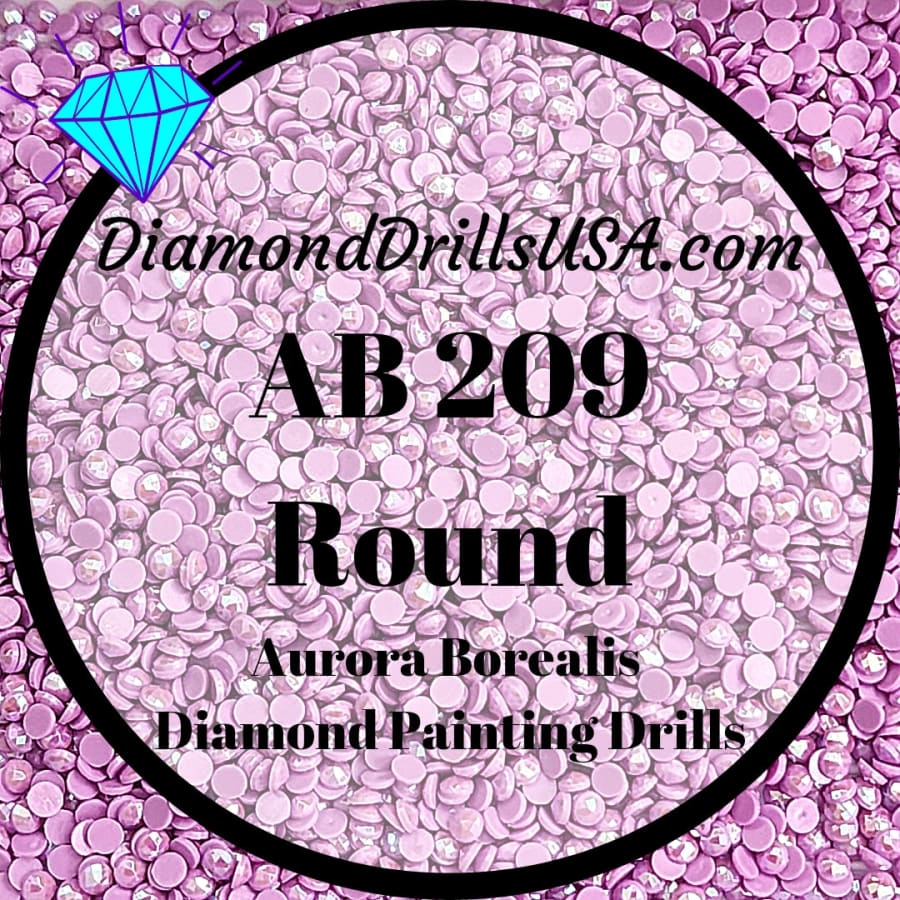 AB 209 ROUND Aurora Borealis 5D Diamond Painting Drills