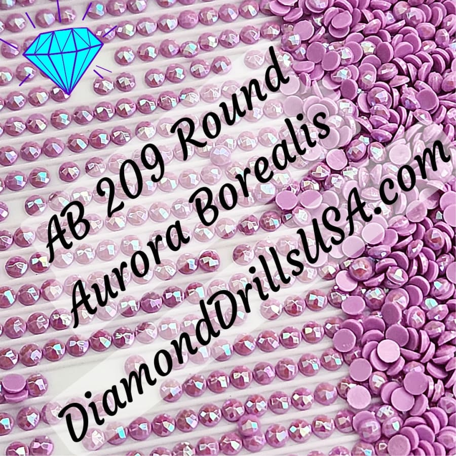 AB 209 ROUND Aurora Borealis 5D Diamond Painting Drills