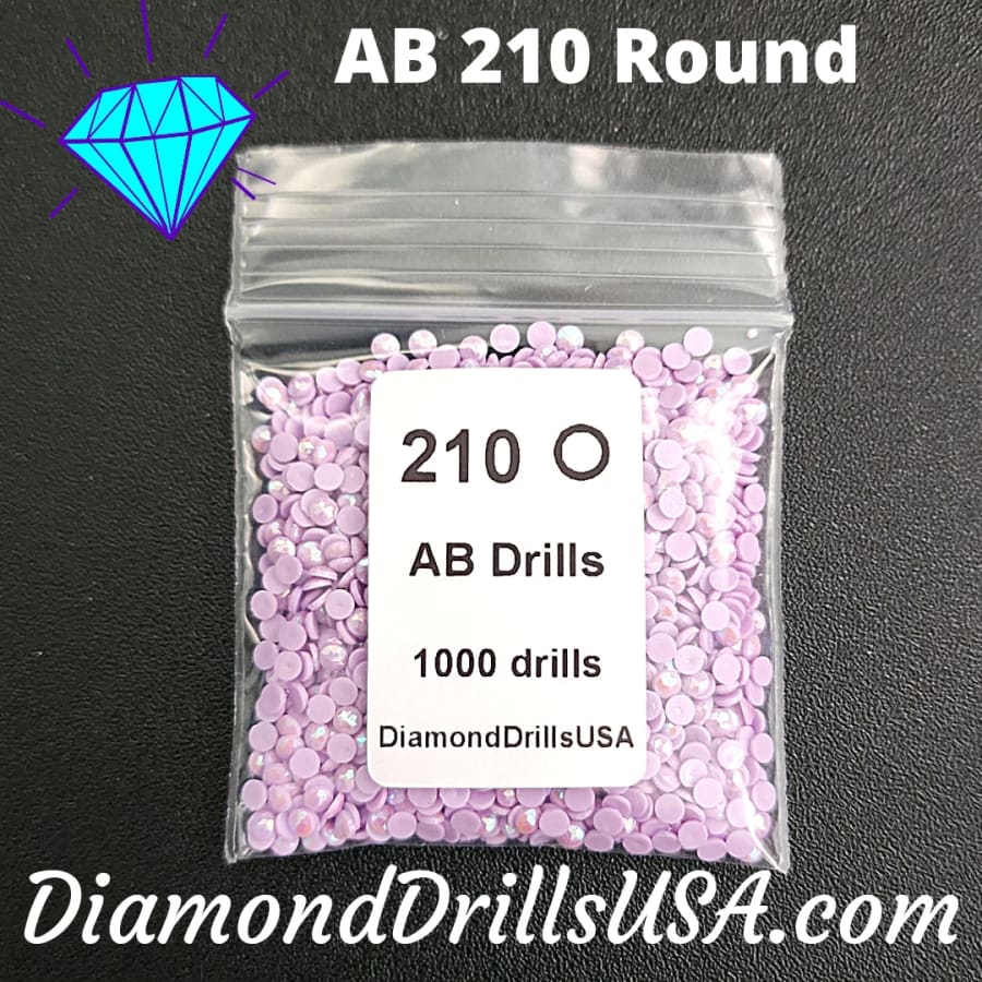 AB 210 ROUND Aurora Borealis 5D Diamond Painting Drills