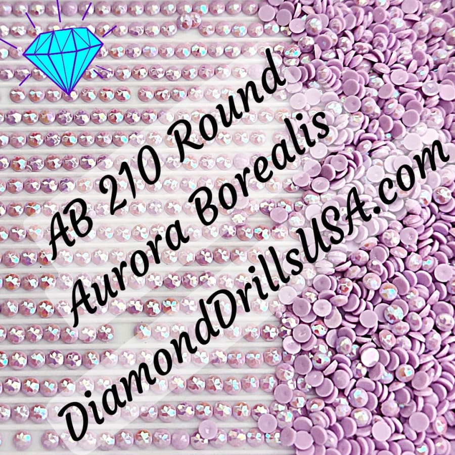 AB 210 ROUND Aurora Borealis 5D Diamond Painting Drills