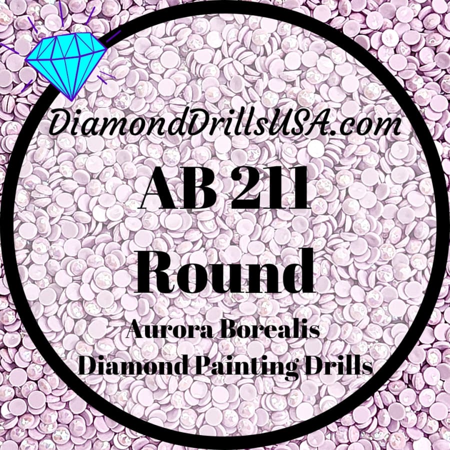 AB 211 ROUND Aurora Borealis 5D Diamond Painting Drills