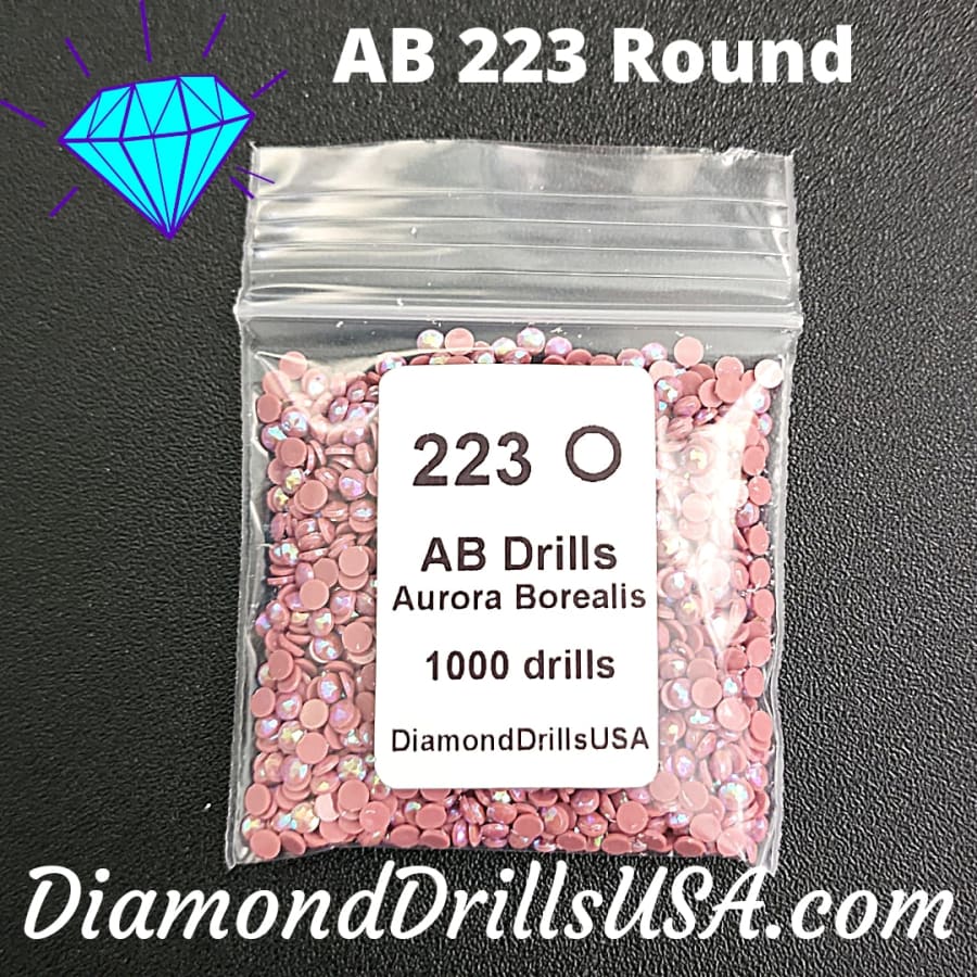 AB 223 ROUND Aurora Borealis 5D Diamond Painting Drills