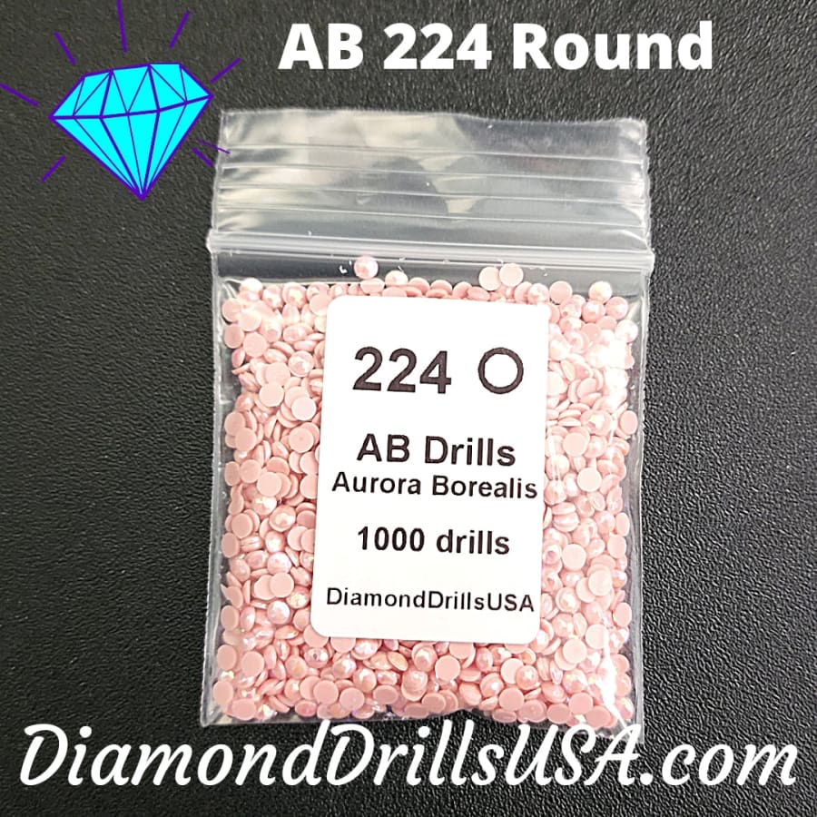 AB 224 ROUND Aurora Borealis 5D Diamond Painting Drills