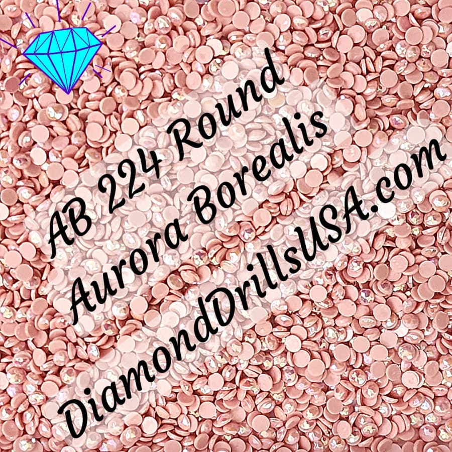 AB 224 ROUND Aurora Borealis 5D Diamond Painting Drills