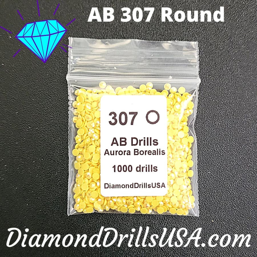 AB 307 ROUND Aurora Borealis 5D Diamond Painting Drills