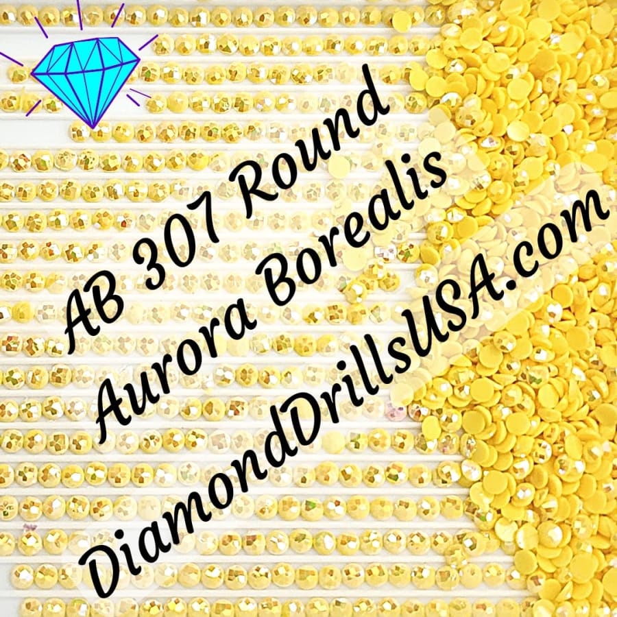 AB 307 ROUND Aurora Borealis 5D Diamond Painting Drills