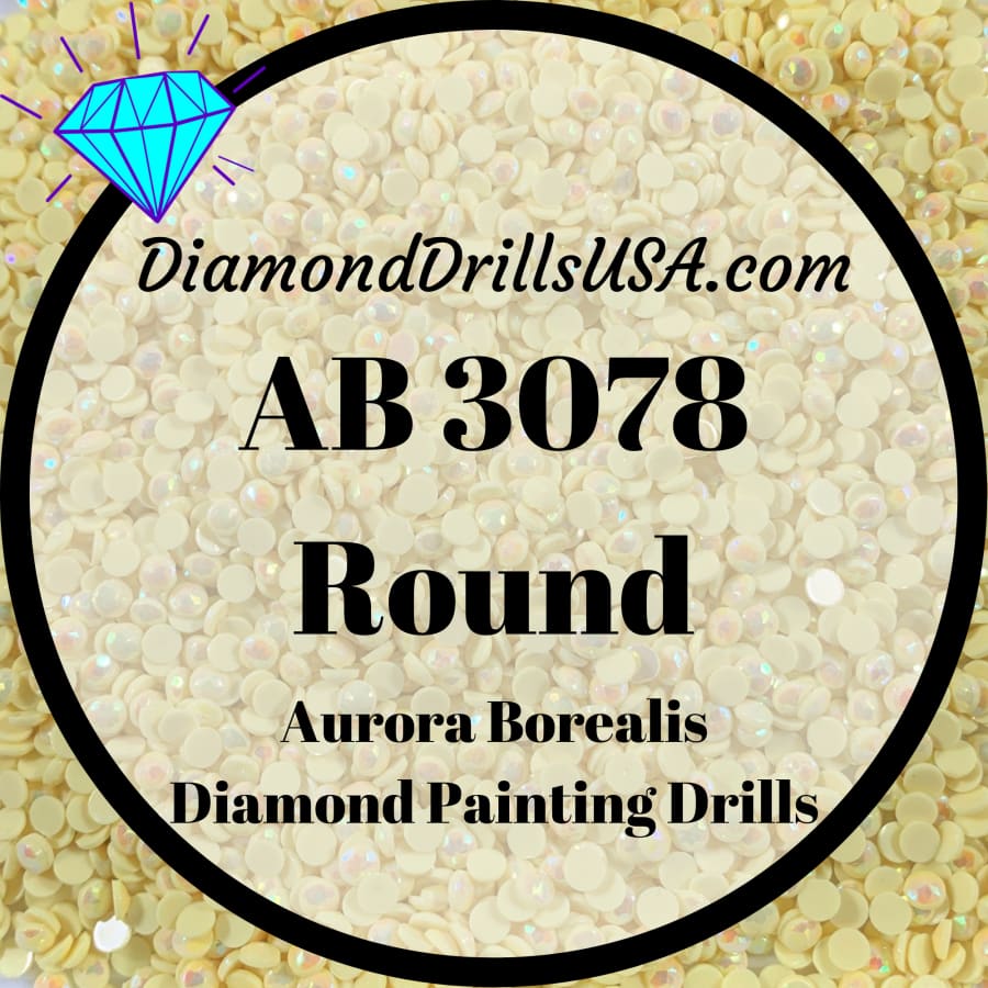 AB 3078 ROUND Aurora Borealis 5D Diamond Painting Drills
