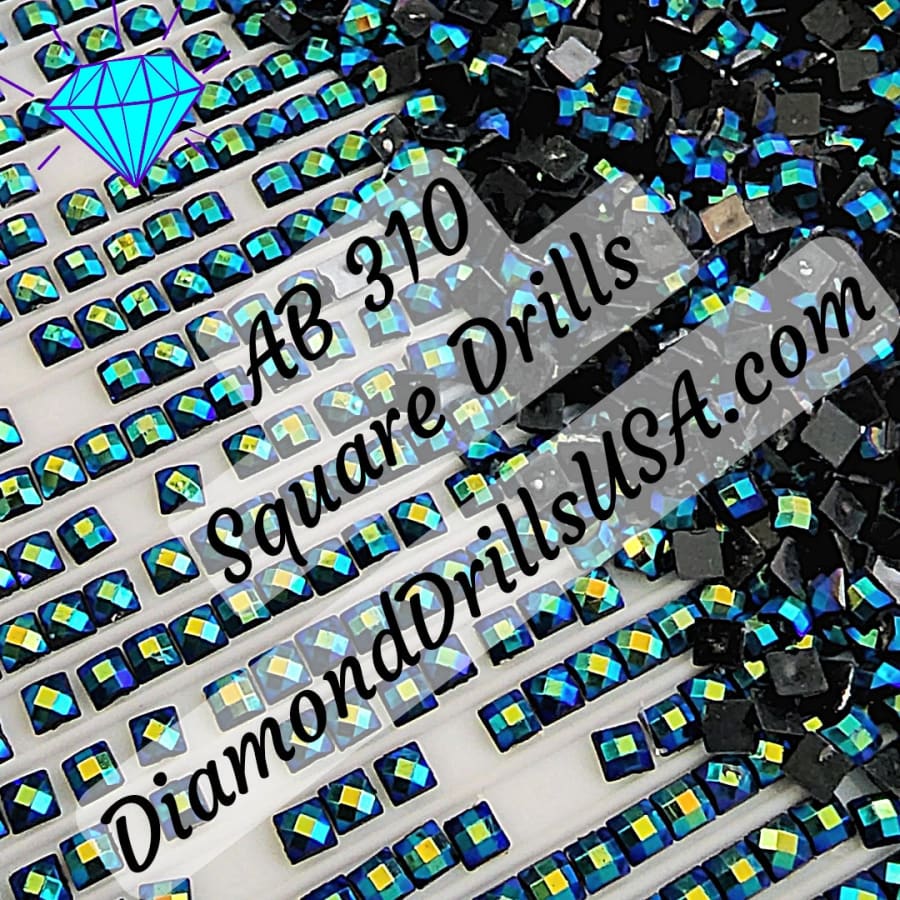 AB 310 SQUARE Aurora Borealis 5D Diamond Painting Drills