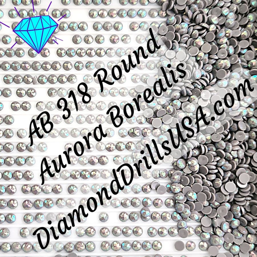 AB 318 ROUND Aurora Borealis 5D Diamond Painting Drills