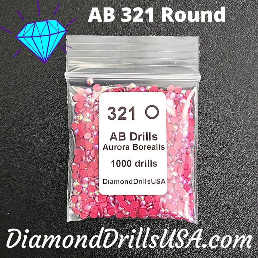 AB 321 ROUND Aurora Borealis 5D Diamond Painting Drills
