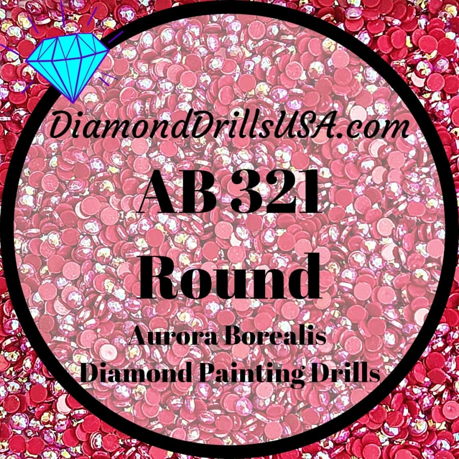 AB 321 ROUND Aurora Borealis 5D Diamond Painting Drills