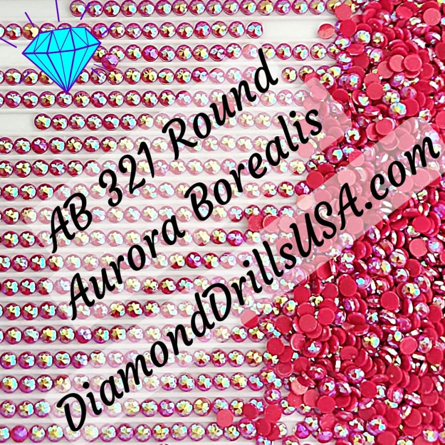 AB 321 ROUND Aurora Borealis 5D Diamond Painting Drills