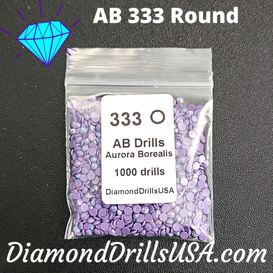 AB 333 ROUND Aurora Borealis 5D Diamond Painting Drills