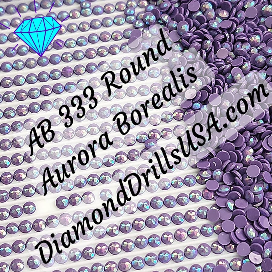 AB 333 ROUND Aurora Borealis 5D Diamond Painting Drills