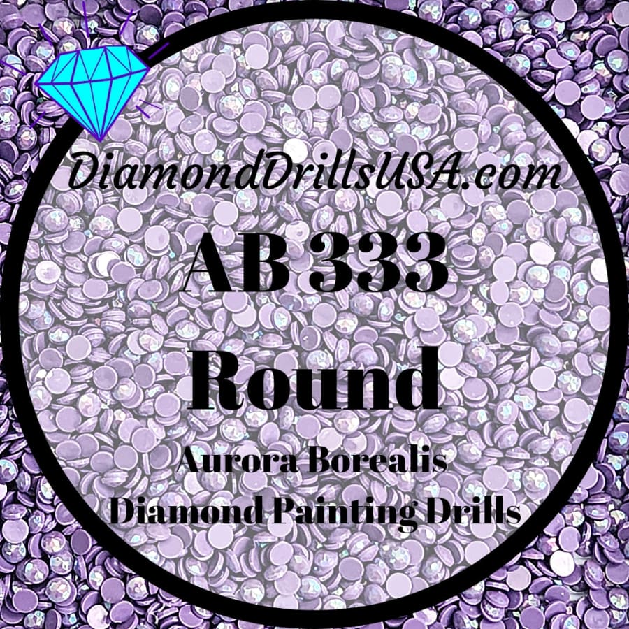 AB 333 ROUND Aurora Borealis 5D Diamond Painting Drills