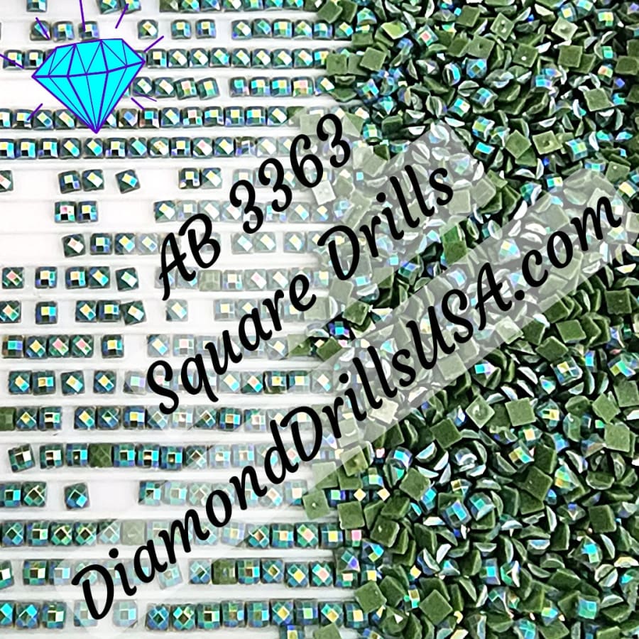 AB 3363 SQUARE Aurora Borealis 5D Diamond Painting Drills