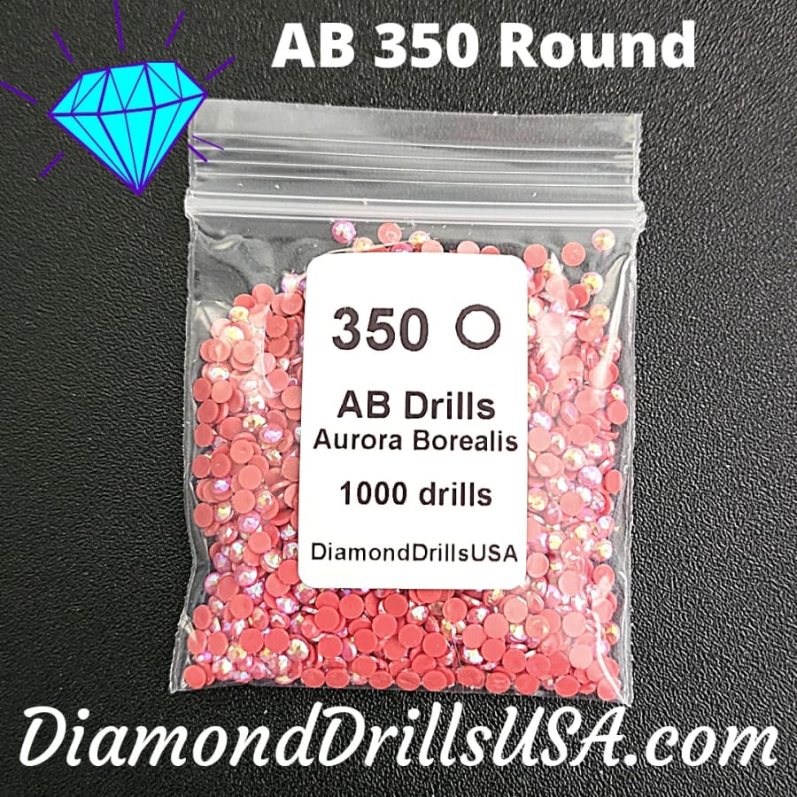 AB 350 ROUND Aurora Borealis 5D Diamond Painting Drills