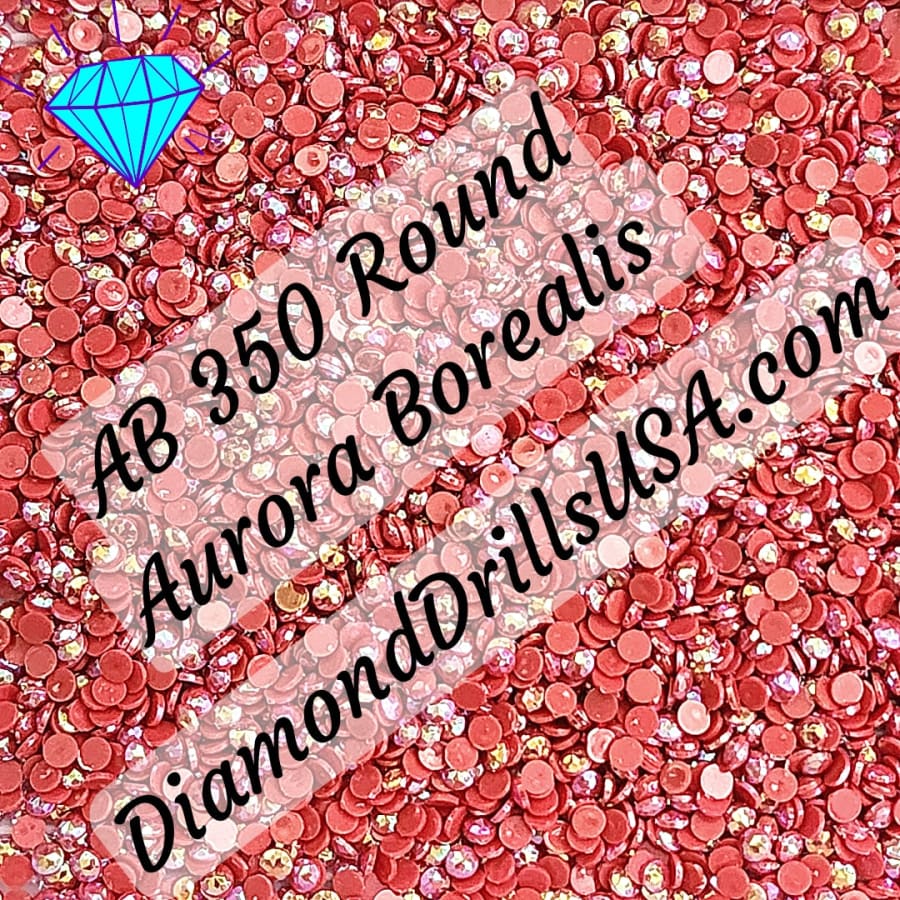 AB 350 ROUND Aurora Borealis 5D Diamond Painting Drills