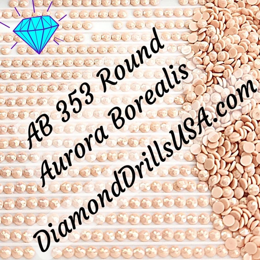 AB 353 ROUND Aurora Borealis 5D Diamond Painting Drills