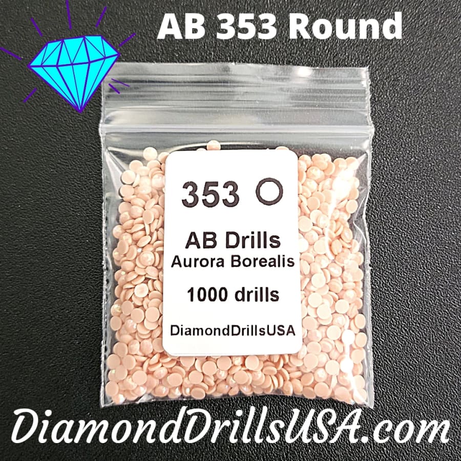 AB 353 ROUND Aurora Borealis 5D Diamond Painting Drills