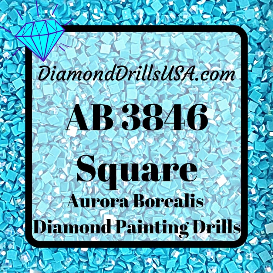 DMC 3840 SQUARE 5D Diamond Painting Drills Beads DMC 3840 Light Lavender  Blue Loose Bulk