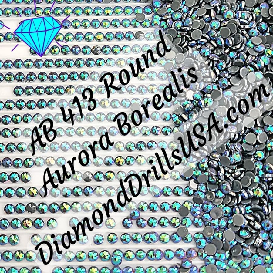 AB 413 ROUND Aurora Borealis 5D Diamond Painting Drills