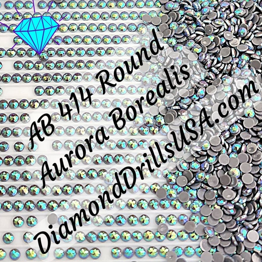 AB 414 ROUND Aurora Borealis 5D Diamond Painting Drills