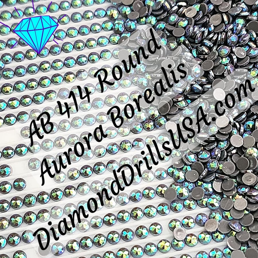 AB 414 ROUND Aurora Borealis 5D Diamond Painting Drills
